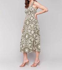 Charlie B - Printed Sleeveless Midi Dress