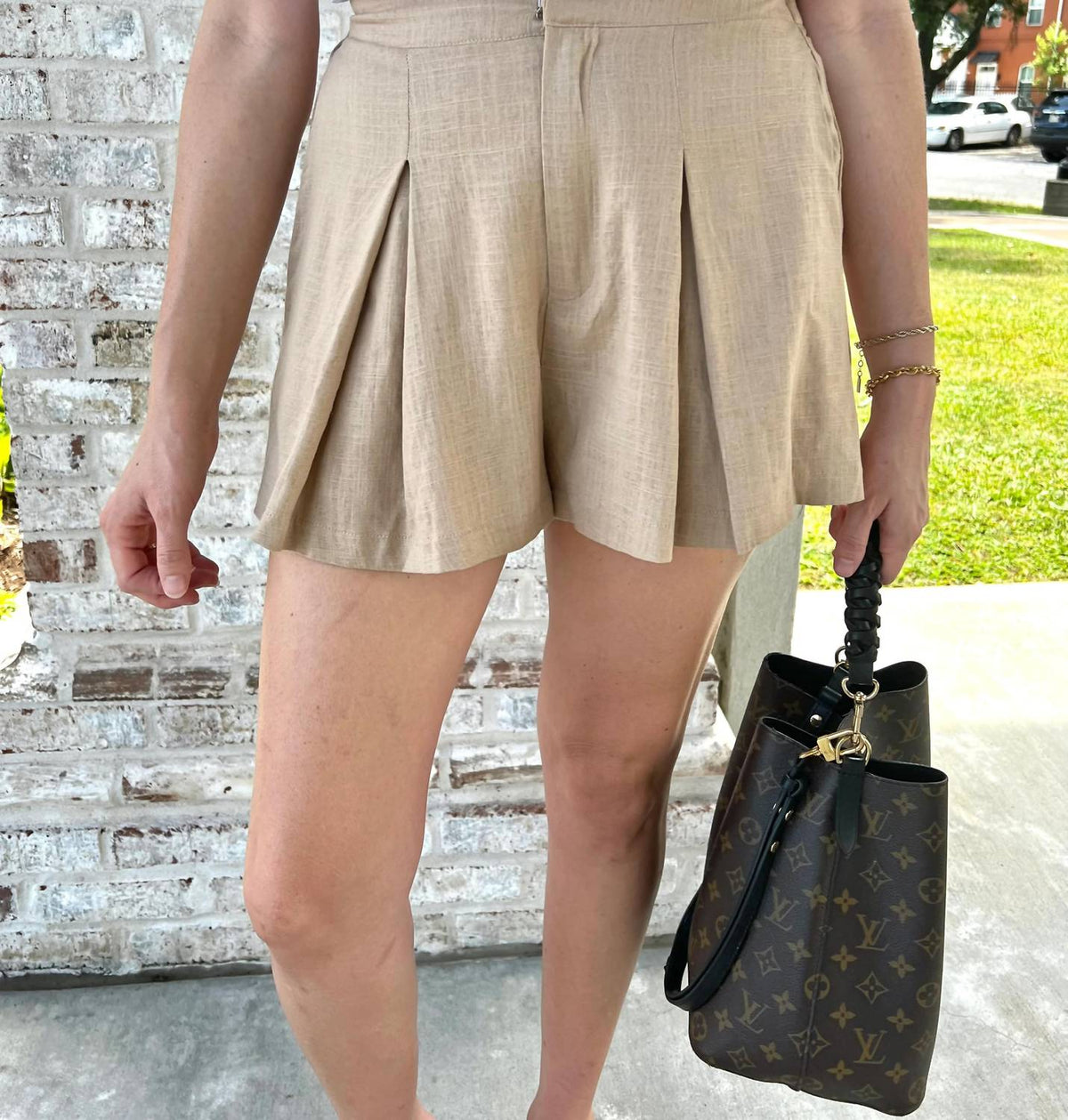 Mustard Seed - Beach Pleats Shorts