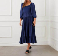 Karen Kane - Blouson Sleeve Smocked Midi Dress
