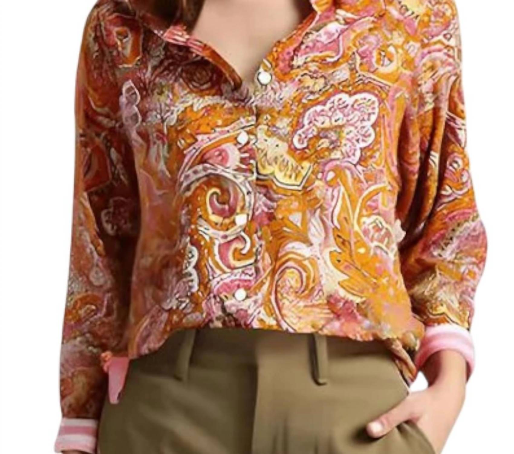 Nautica - Paisley Button Front Shirt