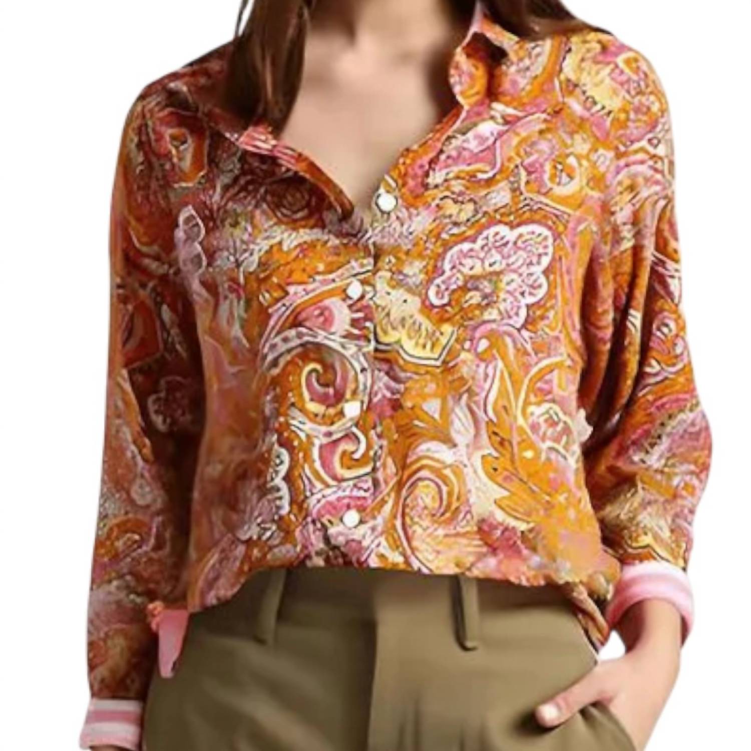 Nautica - Paisley Button Front Shirt
