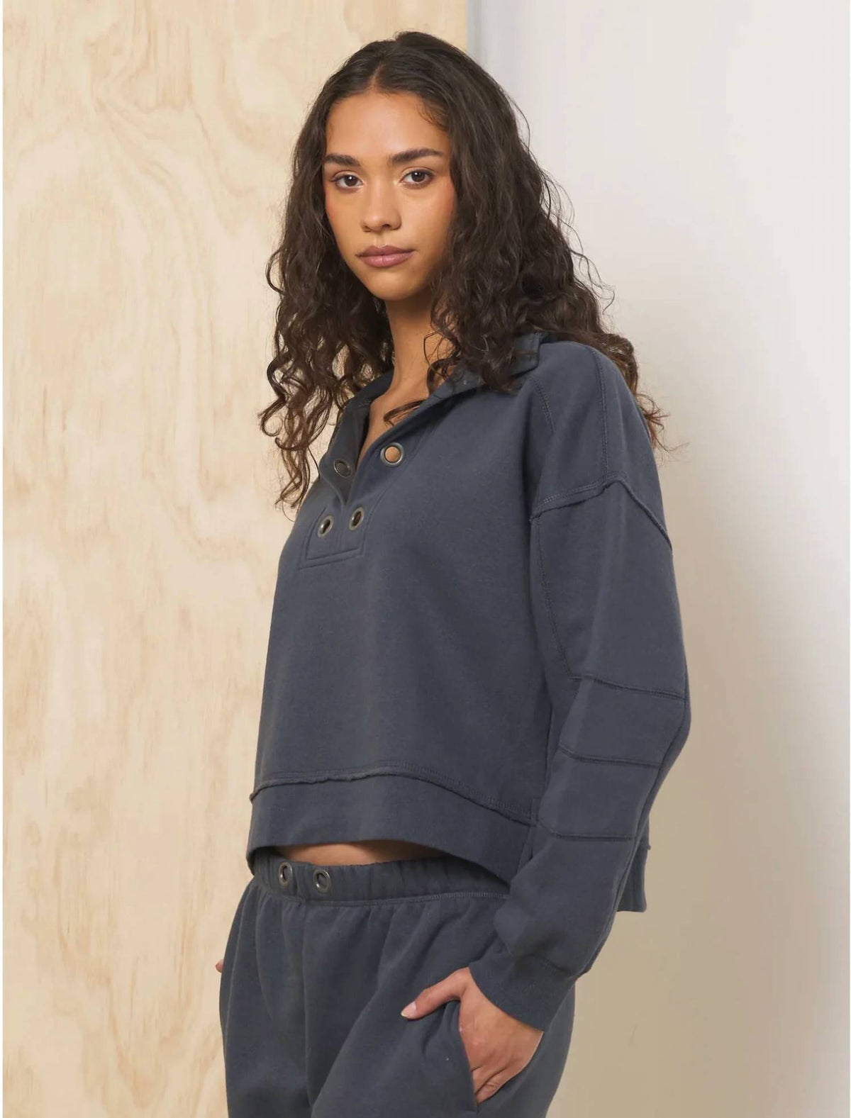 Vintage Havana - Oversized Henley Top