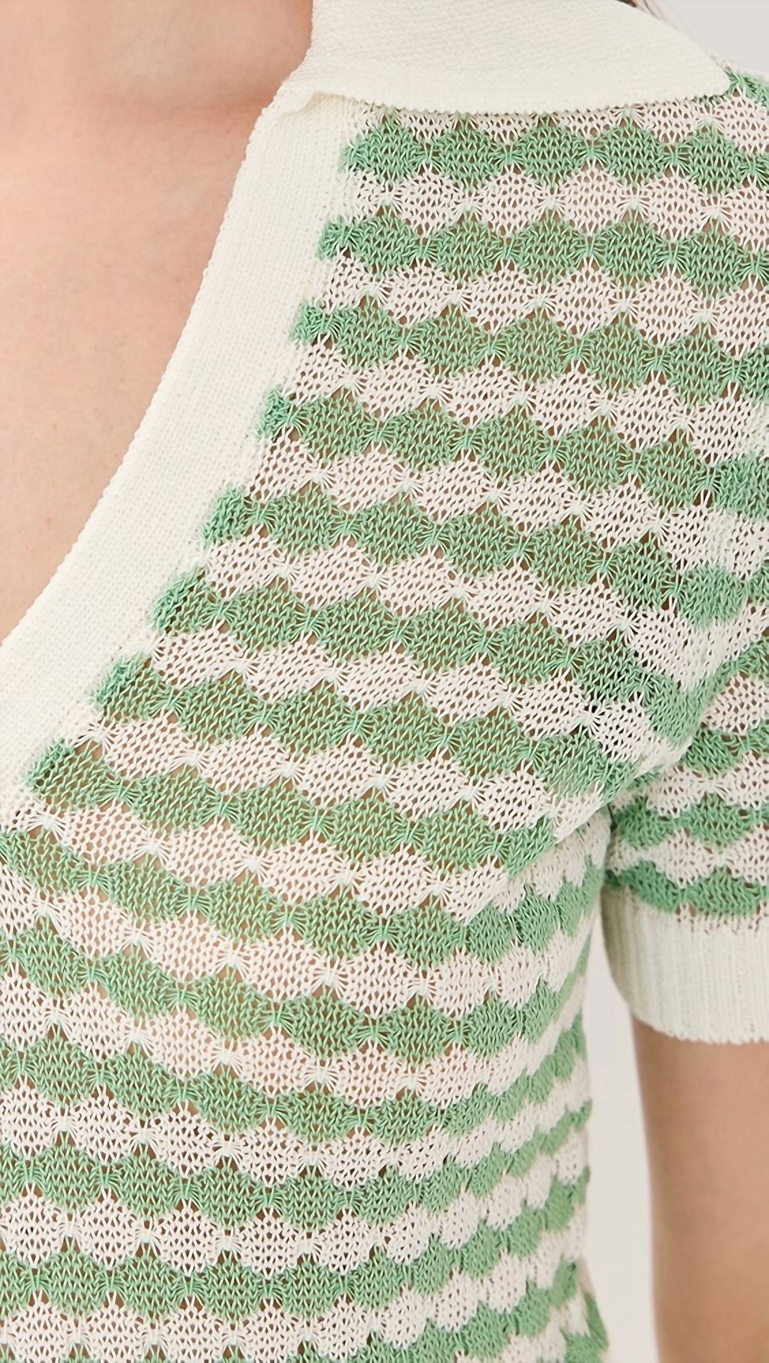Zimmermann - Everly Scallop Knit Polo
