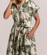 TORI RICHARD Flora In Ink Marni Dress in ink marni dress in shell - women's dress - alternate view