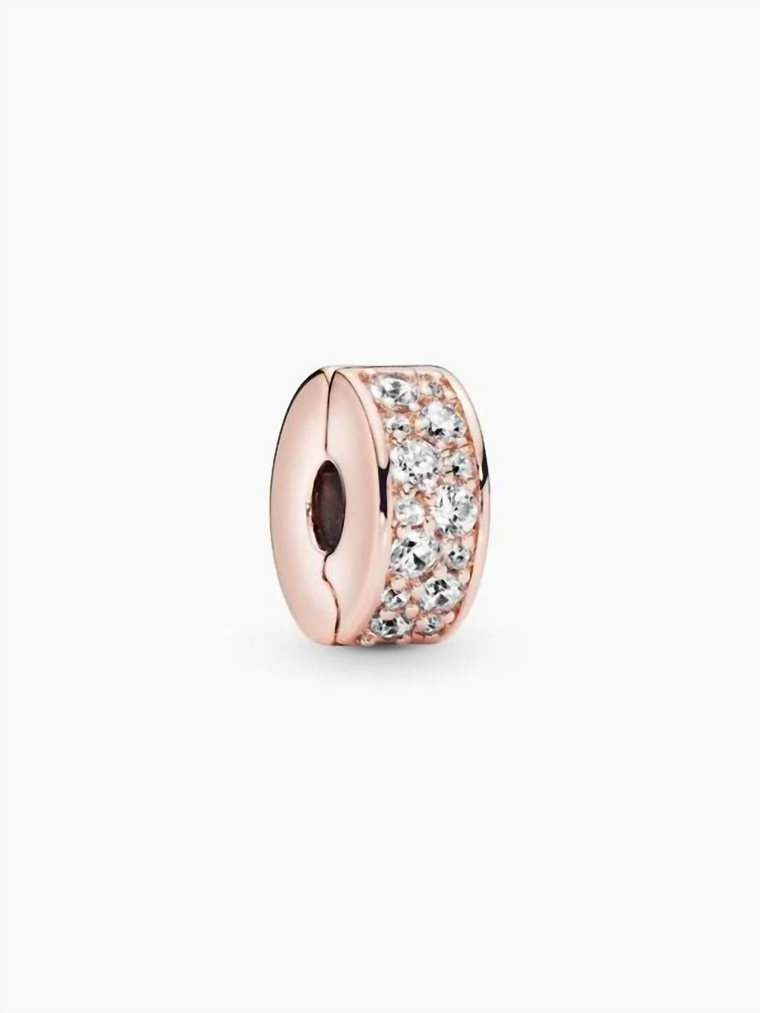 Pandora - Women's Clear Pavé Clip Charm