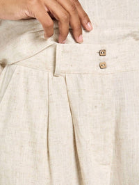 Apricot - Pleated Mini Shorts