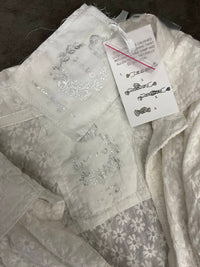 Cino - WHITE EMBROIDERED COTTON SHIRT