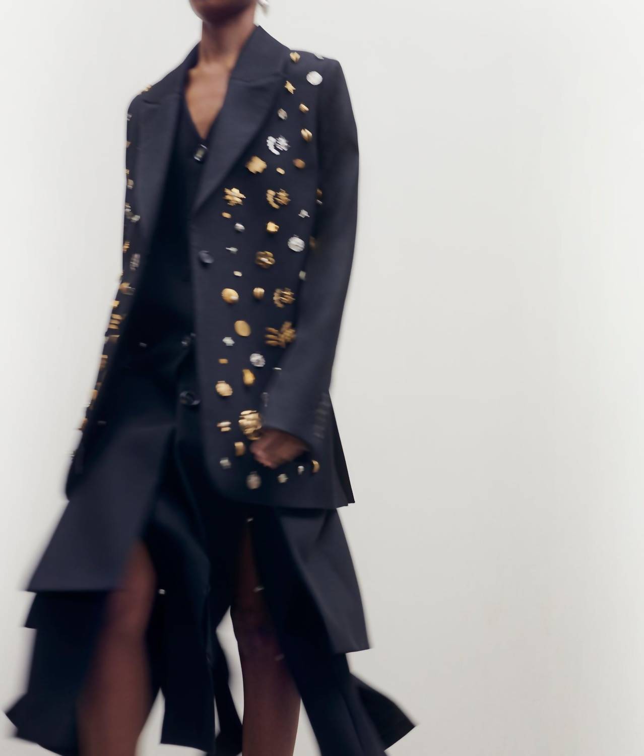 Marina Moscone - Boyfriend Assemblage Button Blazer