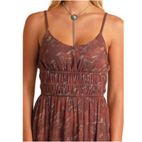 Rock & Roll Denim - Horse Print Midi Dress