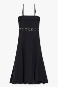 Ganni - Future Twill Suiting Long Asymmetrical Dress