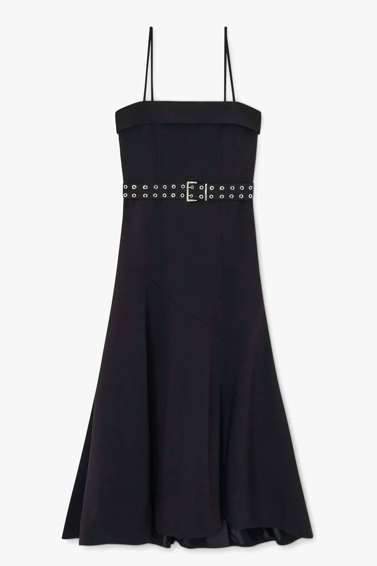 Ganni - Future Twill Suiting Long Asymmetrical Dress