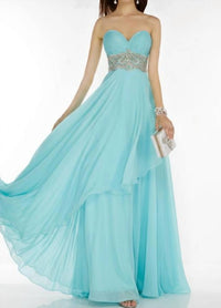 Alyce Paris - Strapless Chiffon Prom Dress