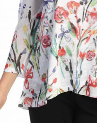 Jess & Jane - Zumba Burnout Mesh Contrast Top