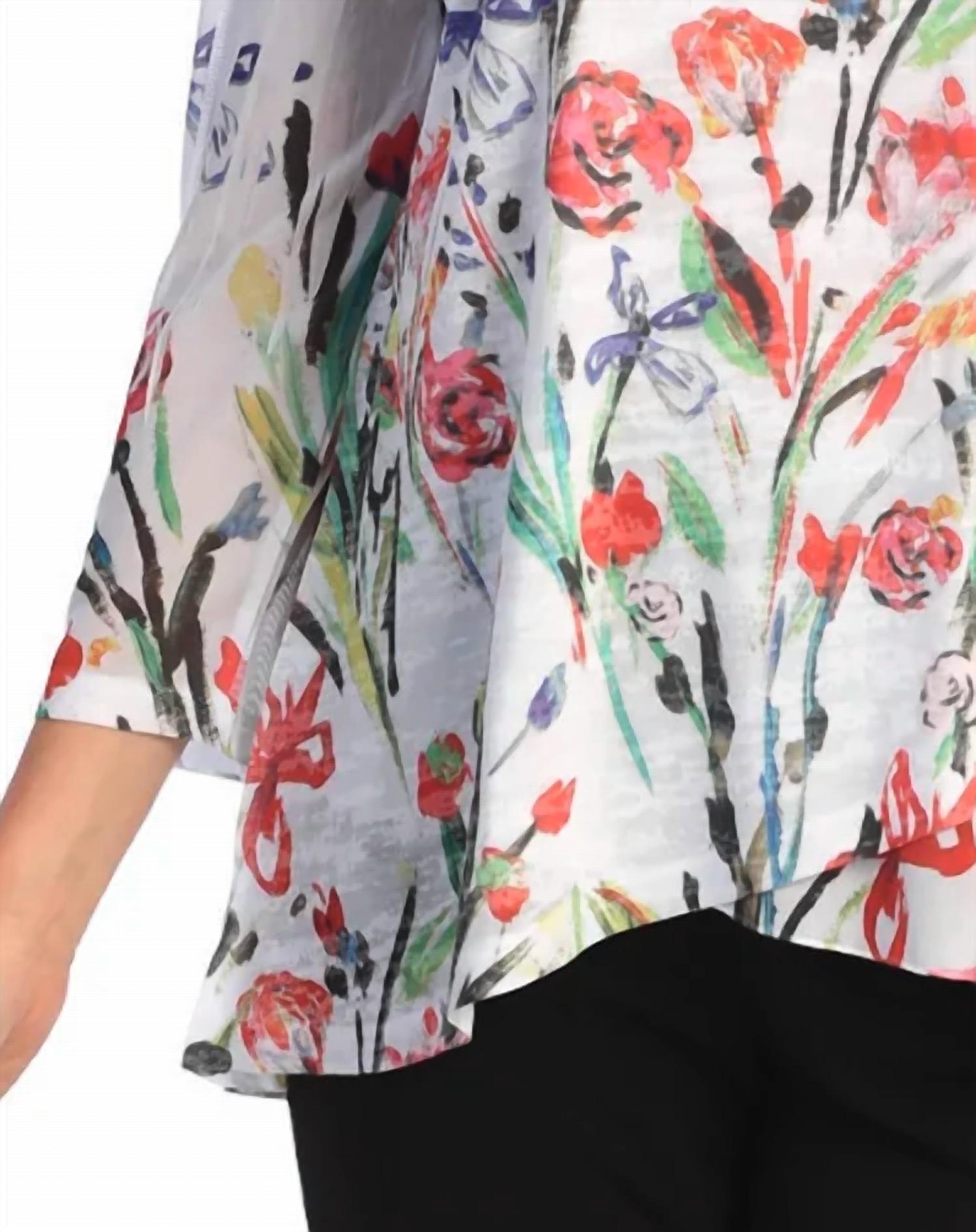 Jess & Jane - Zumba Burnout Mesh Contrast Top