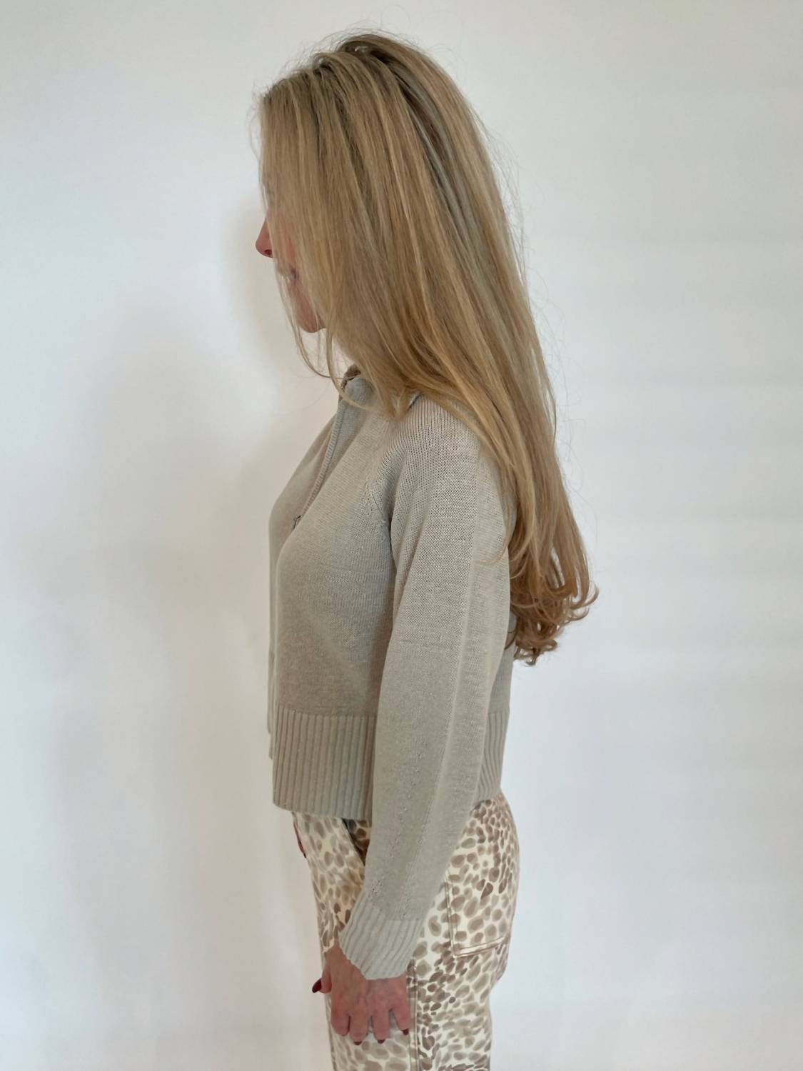 Kinross - Elan Crop Zip Cardigan