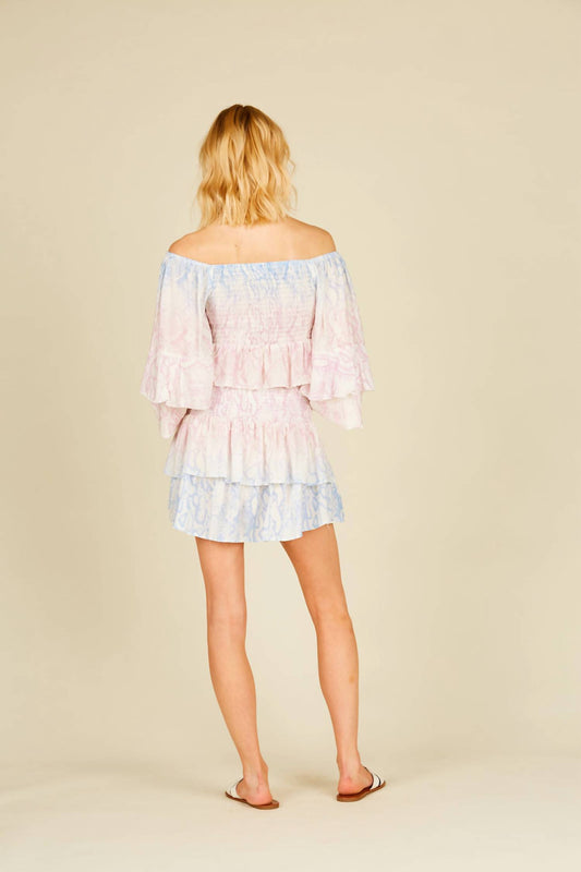 Tie Dye Snakeskin Mini Skirt