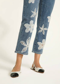 FDJ Suzanne Pencil Crop Denim Jeans in medium blue - women's jeans - view 4