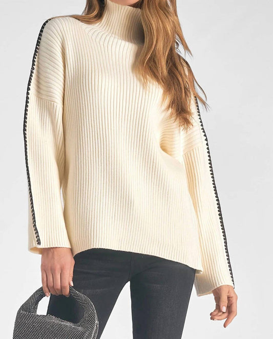 Mock Neck Turtleneck Sweater