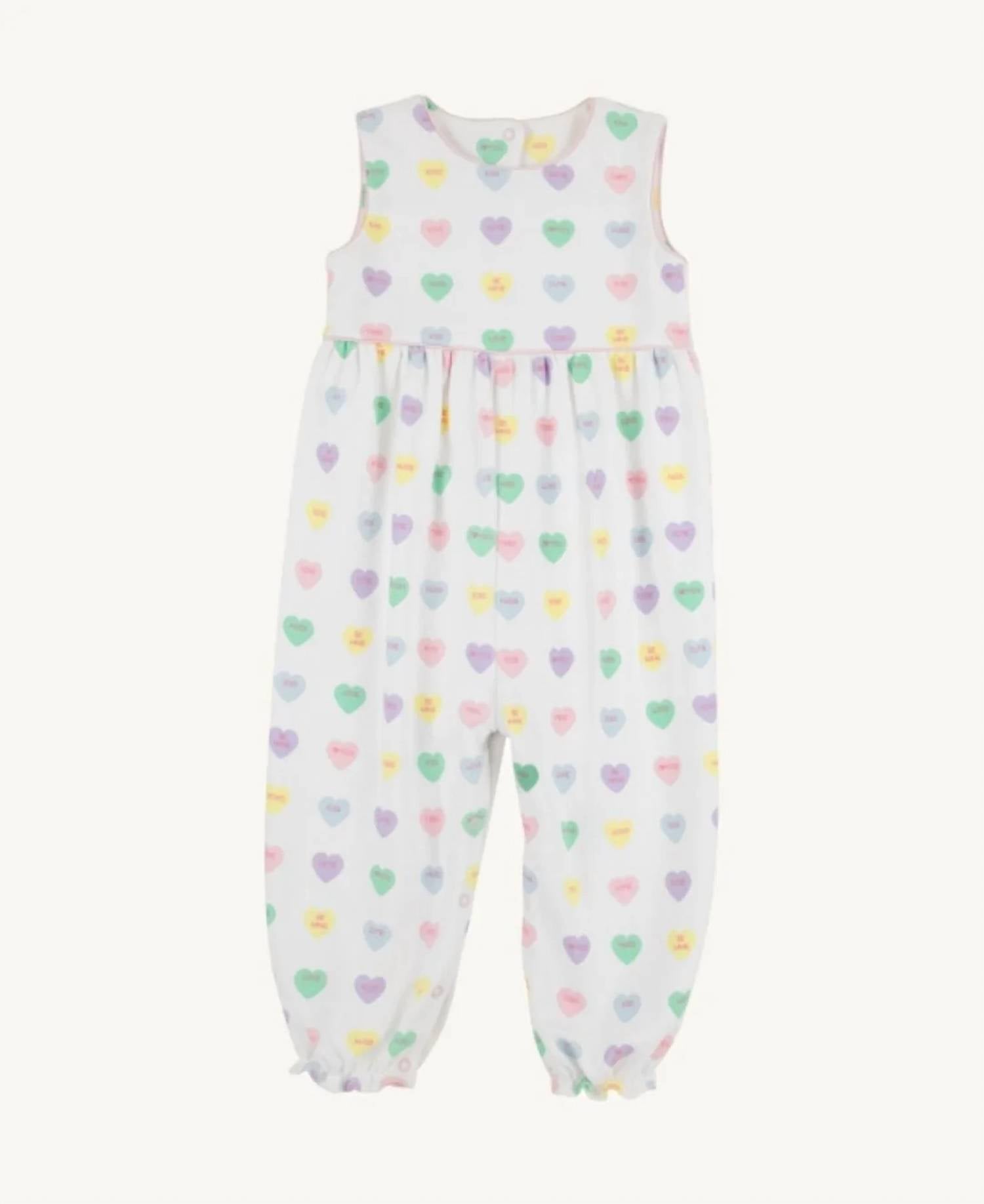 The Beaufort Bonnet Company - Girl's We Heart You Rebecca Romper