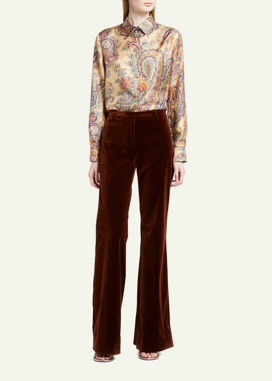 Velvet Bootcut Trouser