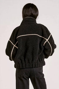Elan - Slate Sherpa Bomber Jacket