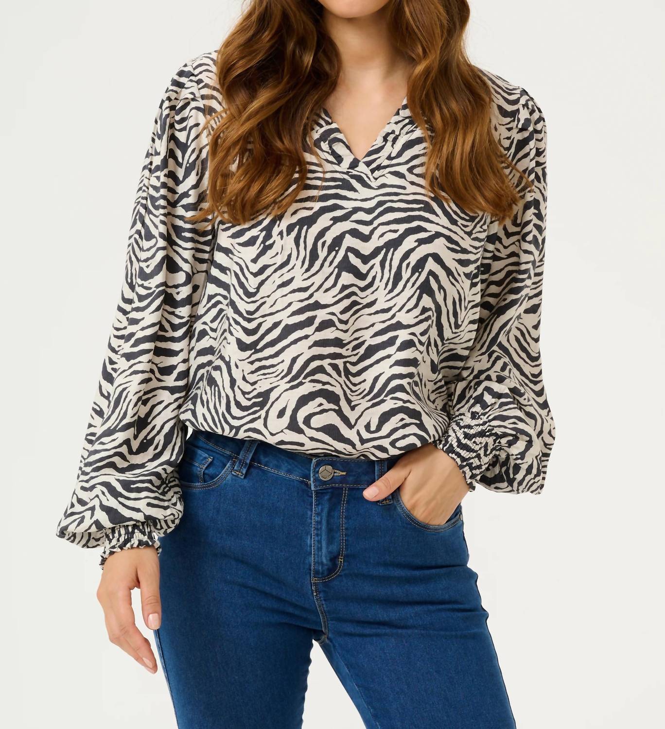 Kaffe - Kajodie V-neck Long Sleeve Blouse