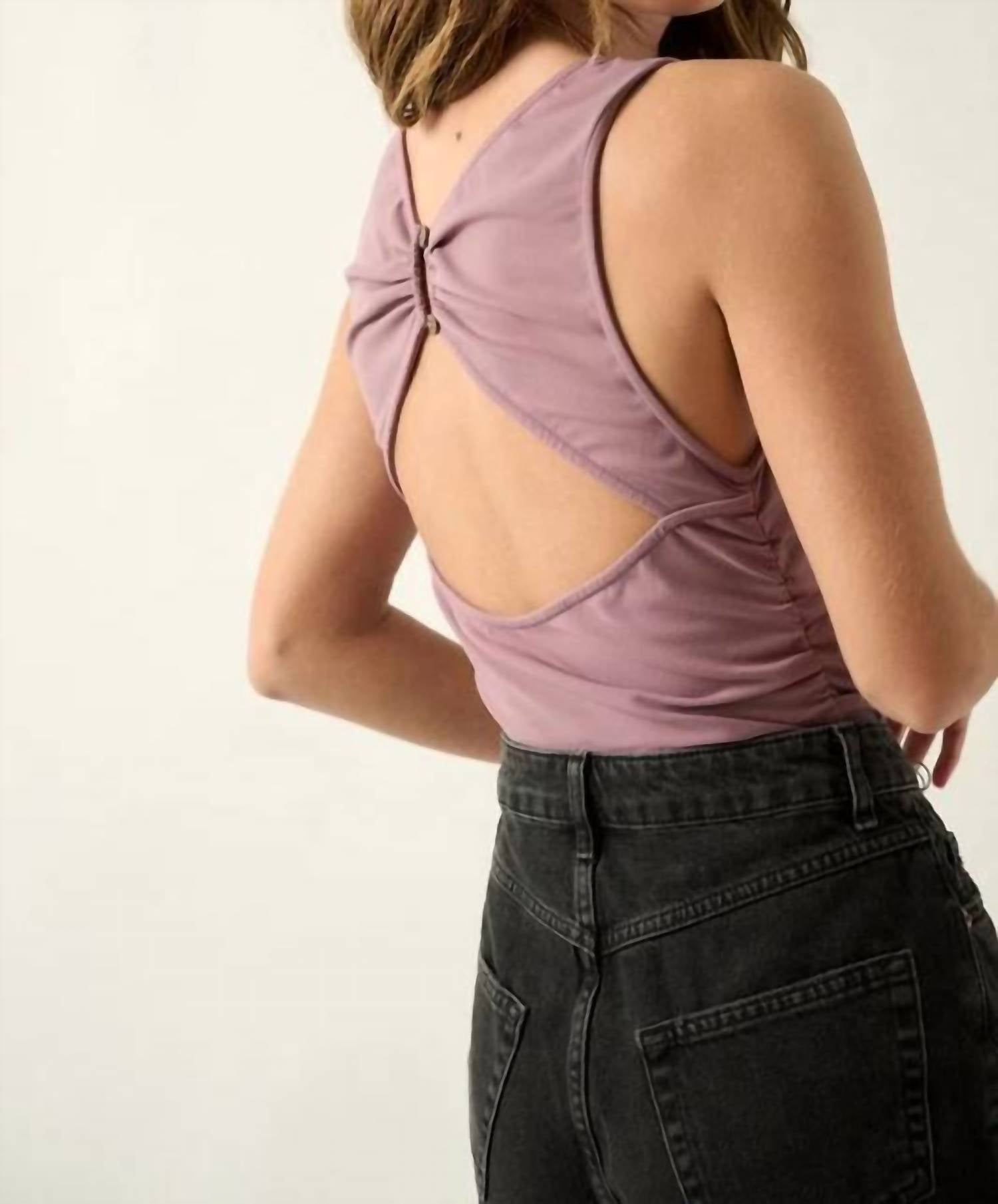 Promesa - Kai Rouched Open Back Bodysuit
