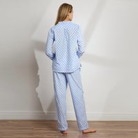 The Sleep Code - Swiss Dot Cotton Long Pj Set