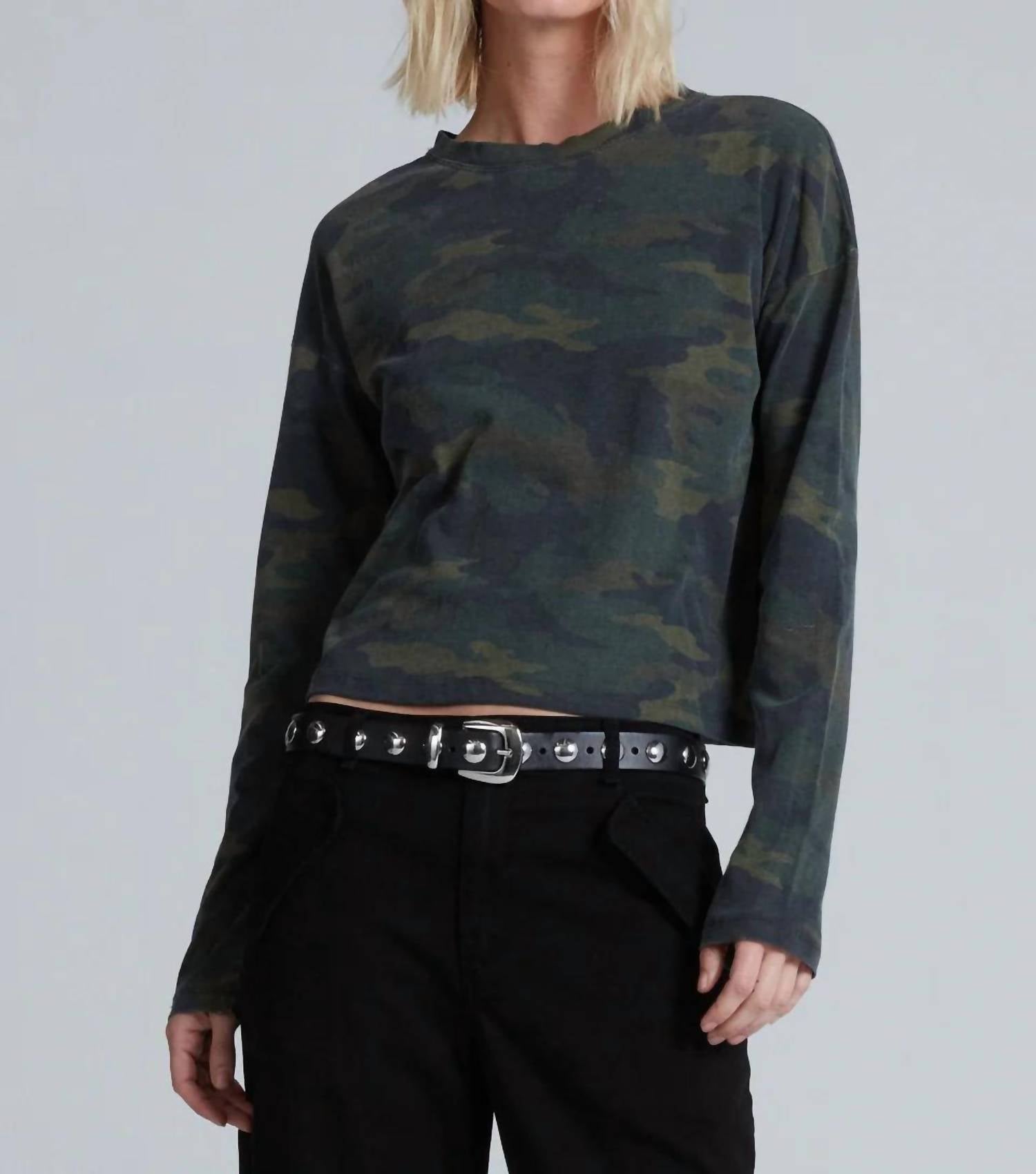 Askk Ny - Cropped Long Sleeve Tee