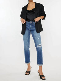 Kancan - Mid Rise Boyfriend Jeans