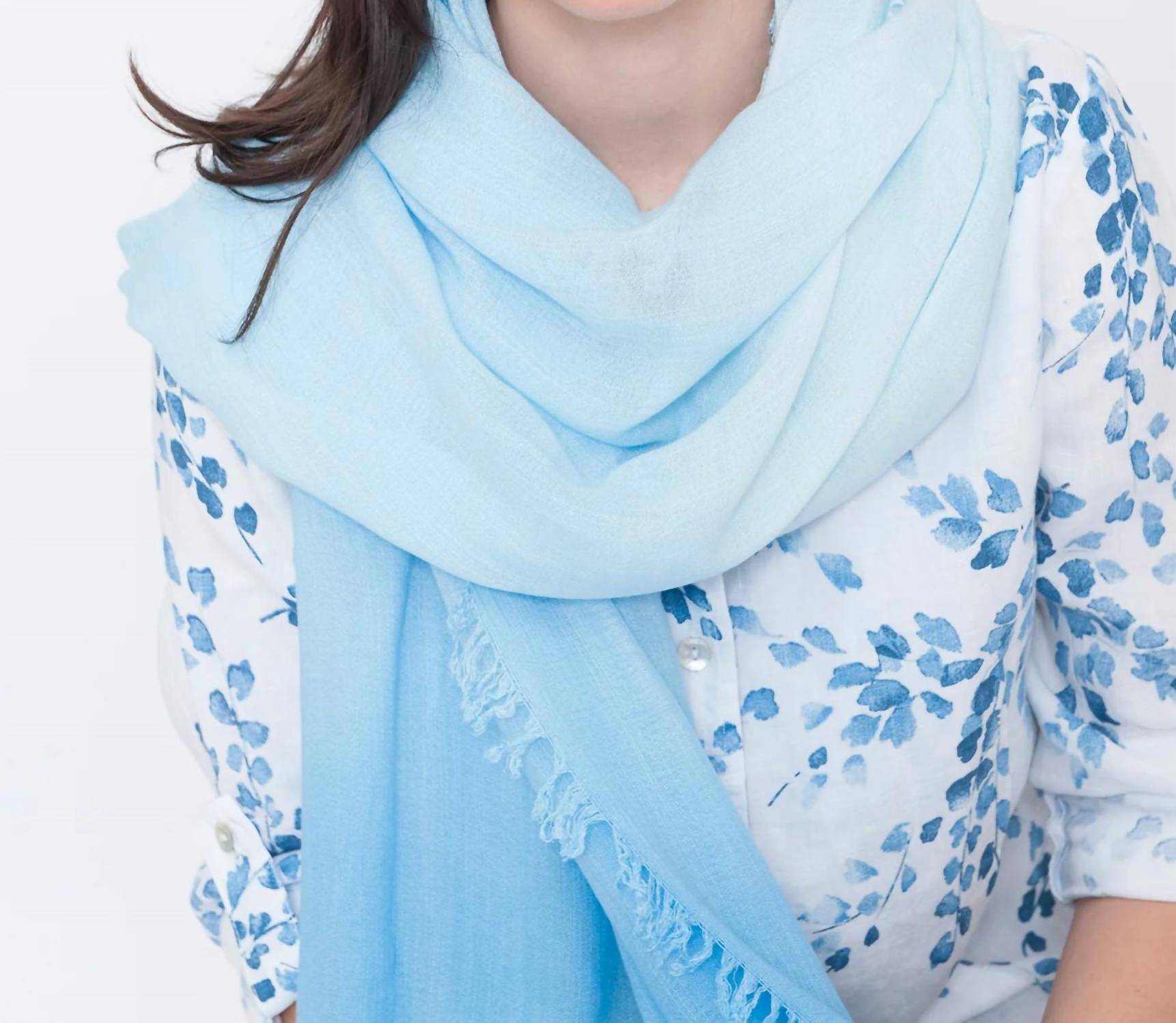 Blueberry - Dip Dye Scarf