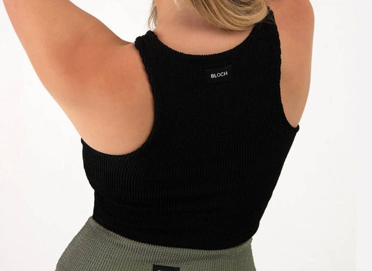 Bloch - Crinkle Racerback Crop Tank Top