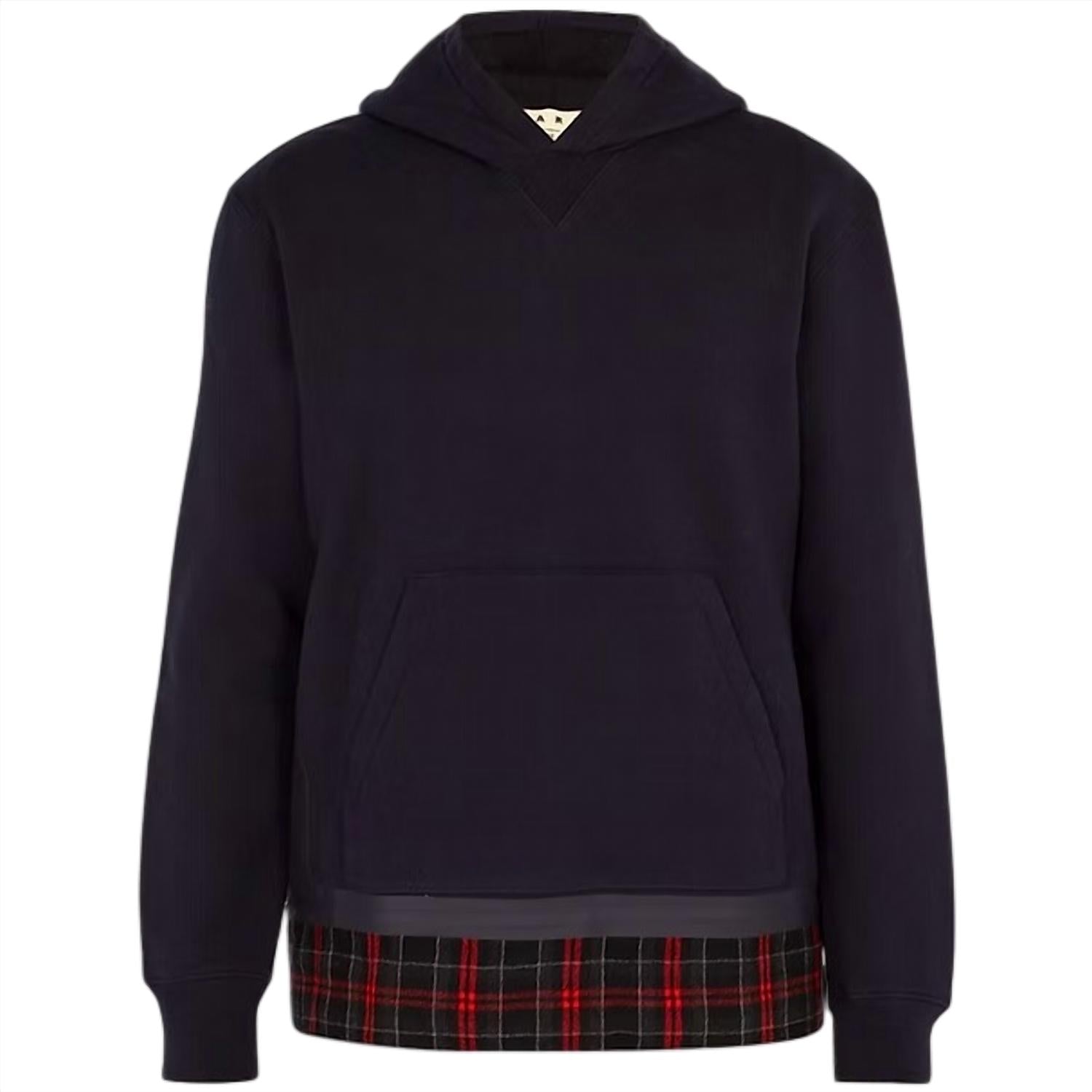 Marni - Men's Plaid Trim Hoodie