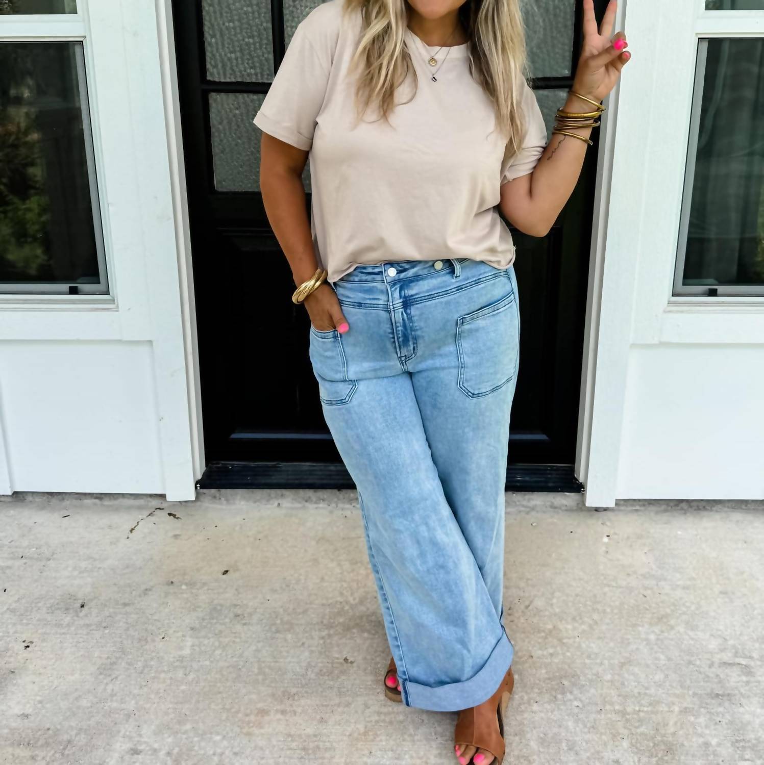 Blakely - Clover Front Pocket Jeans - Plus