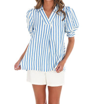 Umgee - Women's Easy Tide Stripe Top