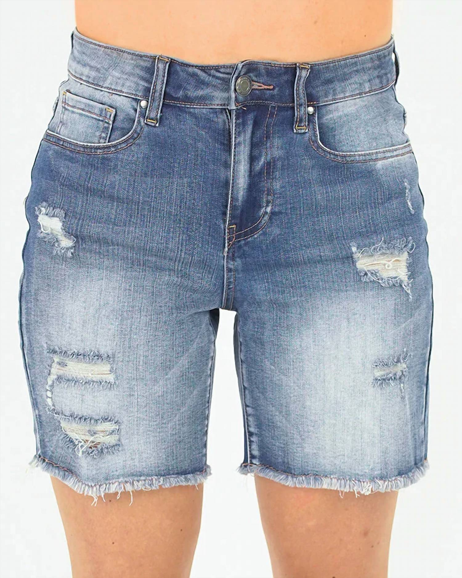 Grace And Lace - Distressed 7” Shorts