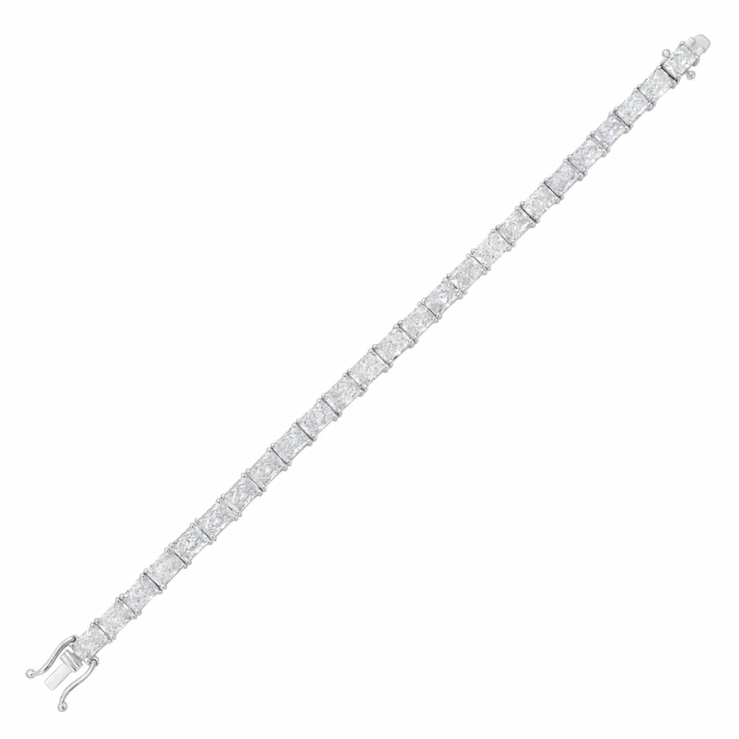 Diana M Jewels - Women's Radiant Lab-Grown Diamond Bracelet (10.00 Ct) - Bold