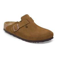 Birkenstock - Unisex Boston Suede Narrow Leather Clogs