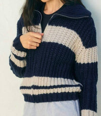 Dress Forum - Striped Sweater Jacket