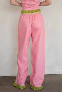 Things Between Women's Isadora Pants in pink thyme - women's pants - detail view