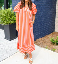 Karlie - Striped Maxi Dress