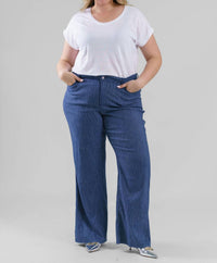 Nydj - 5 POCKET WIDE LEG TROUSER