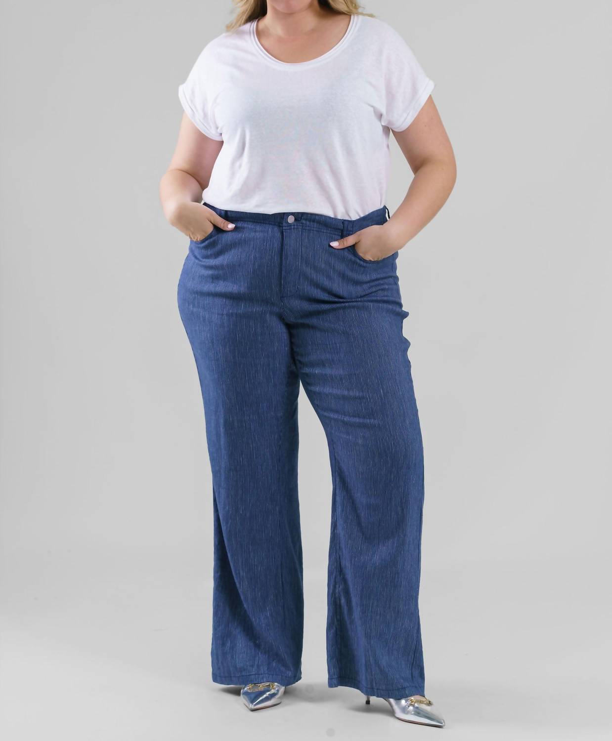 Nydj - 5 POCKET WIDE LEG TROUSER