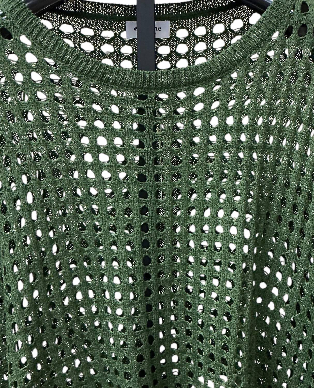 ee:some Women's Dolman Sleeve Loose Fit in pine - women's shirt - detail view