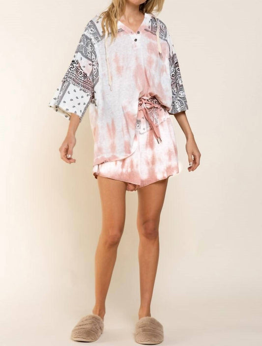 Pol - Paisley Mixed Print Top