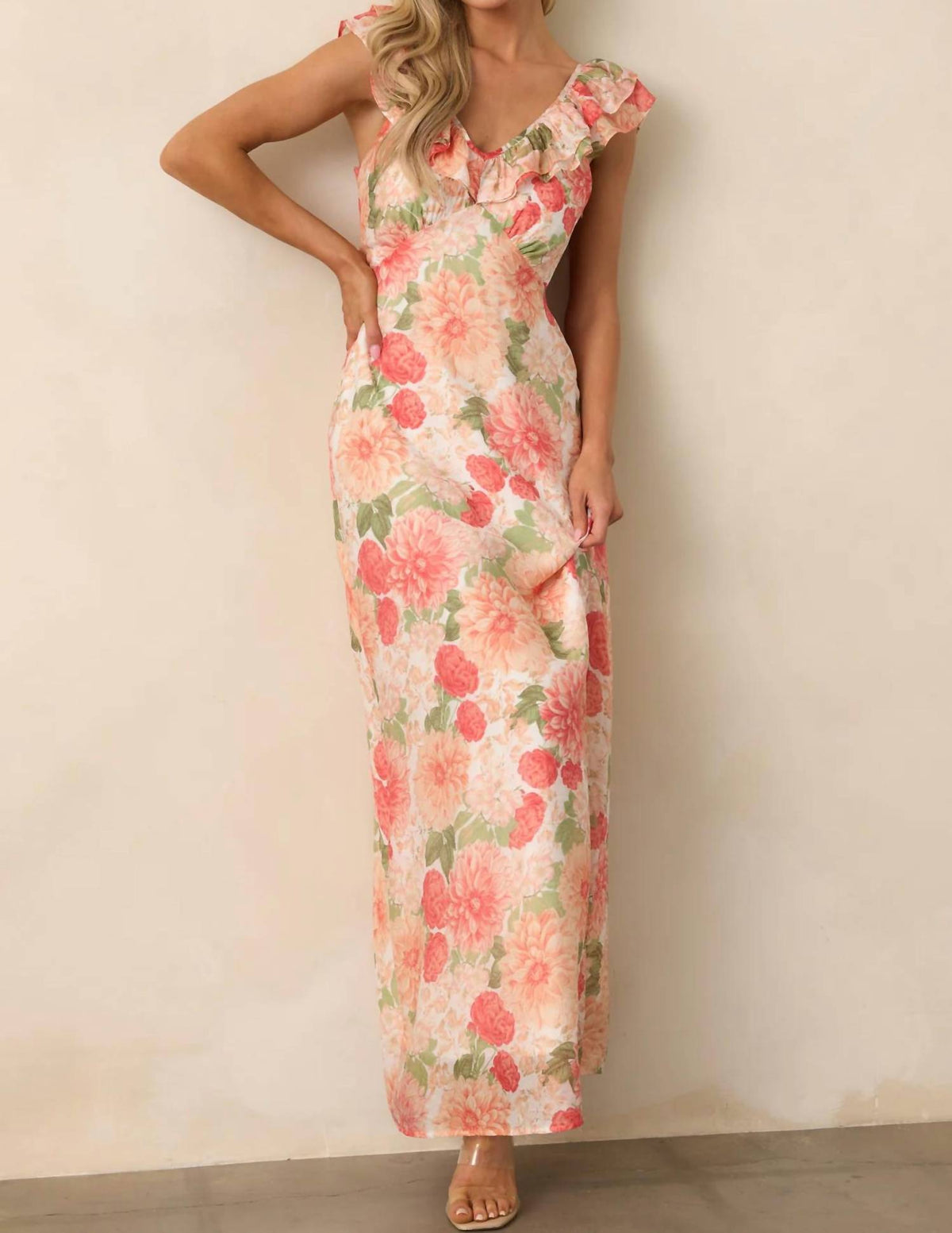 Minkpink - Aida Frill Maxi Dress