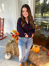 Kut From The Kloth - Tessa Crop Flannel Shirt