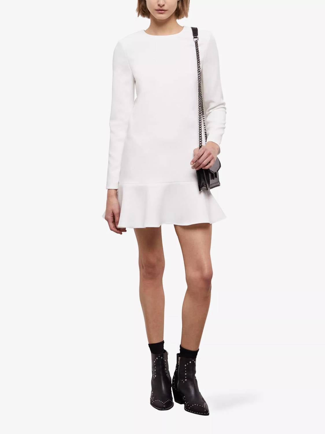 The Kooples - Cutout Mini Peplum Dress