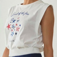 Skies Are Blue - Land of the Free Sleeveless Top