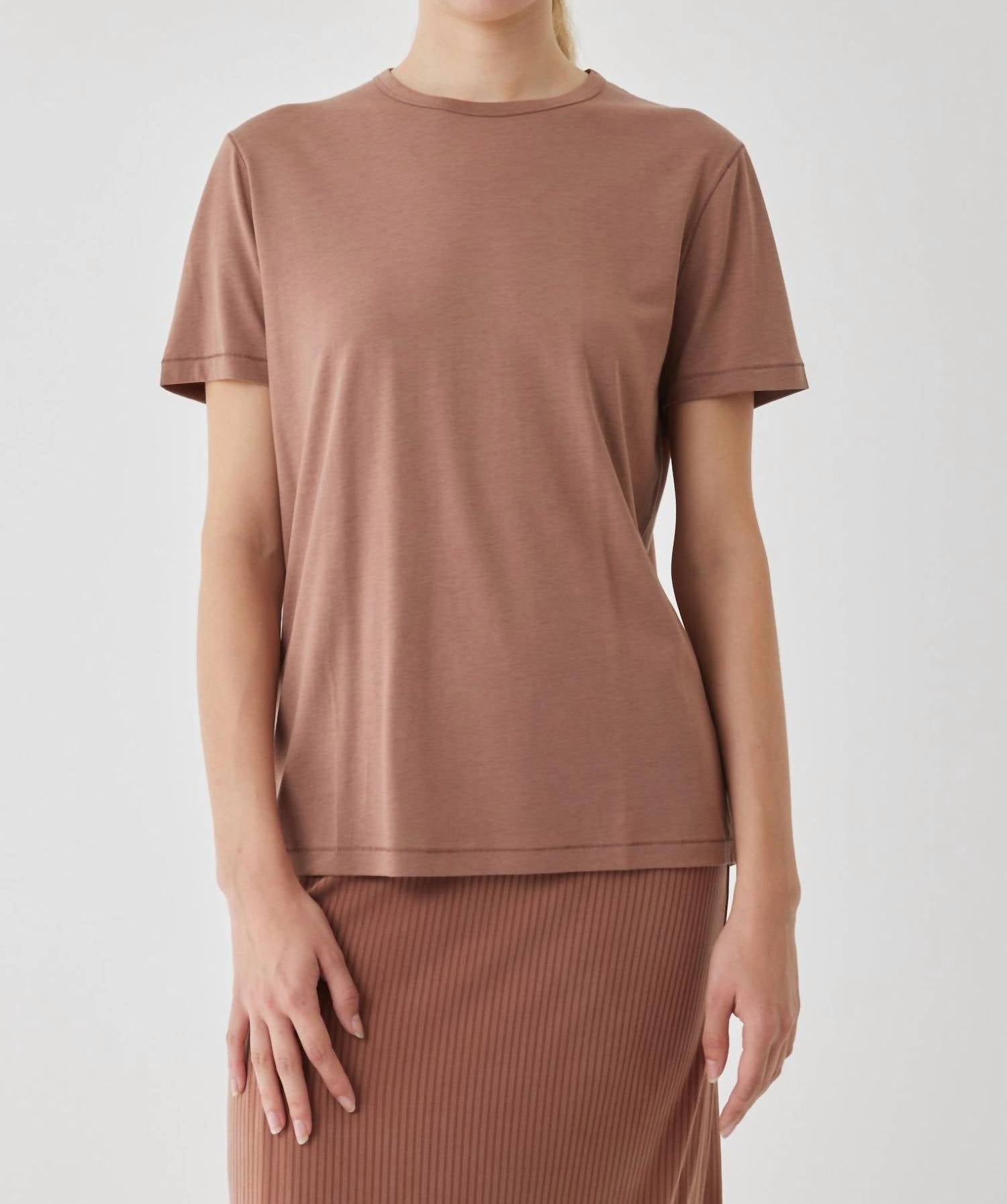 Majestic Filatures - Semi Relaxed Short Sleeve Crewneck Top